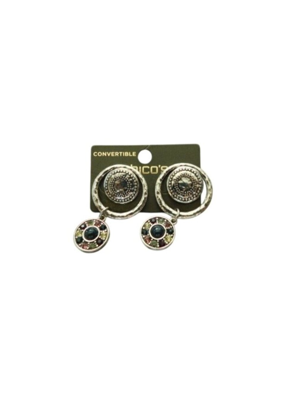 Chico's Convertible Post Pierced Earrings NWT